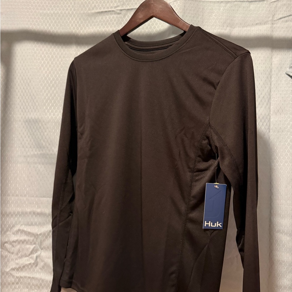Huk boys Long-Sleeve Performance Shirt - Black